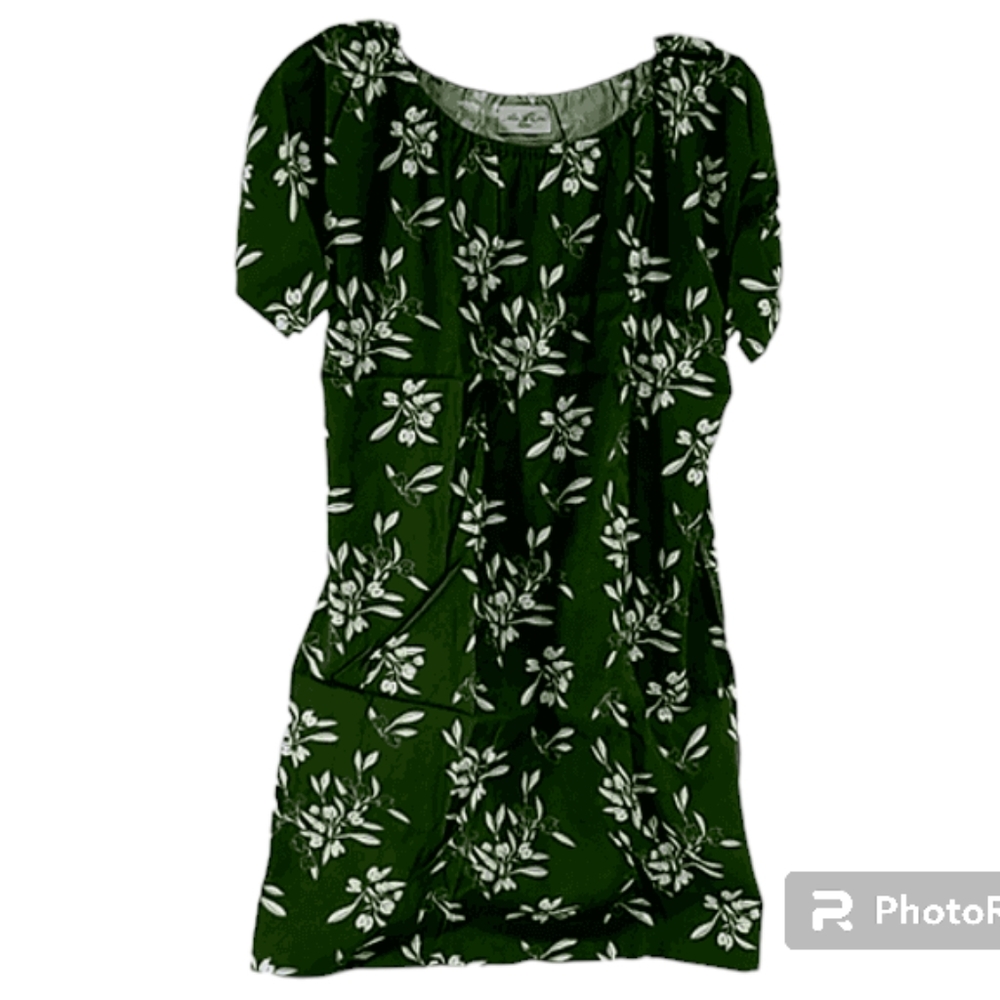 NWT Ola Hou Designs Floral Baby Doll Rayon Dress sz S